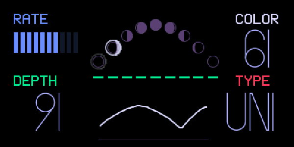 MOON screen in Uni-Vibe mode